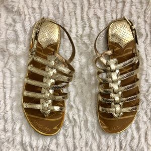 Gold sandals